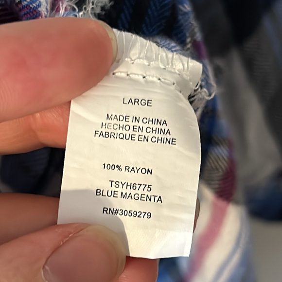 Thread and Supply size large flannel button down - Picture 5 of 7